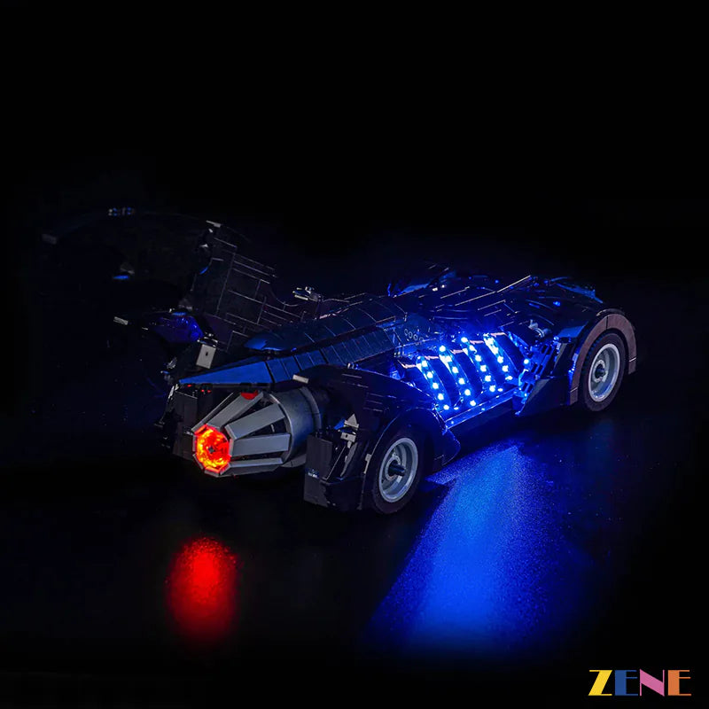 zene bricks Light Kit for Forever Batmobile #76304 (Blue Ver.)