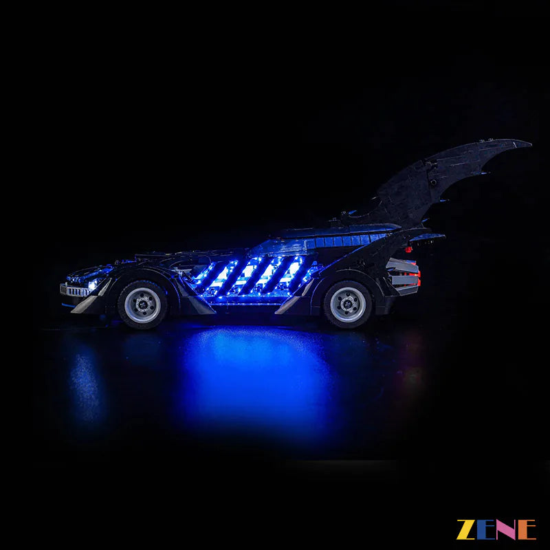 zene bricks Light Kit for Forever Batmobile #76304 (Blue Ver.)