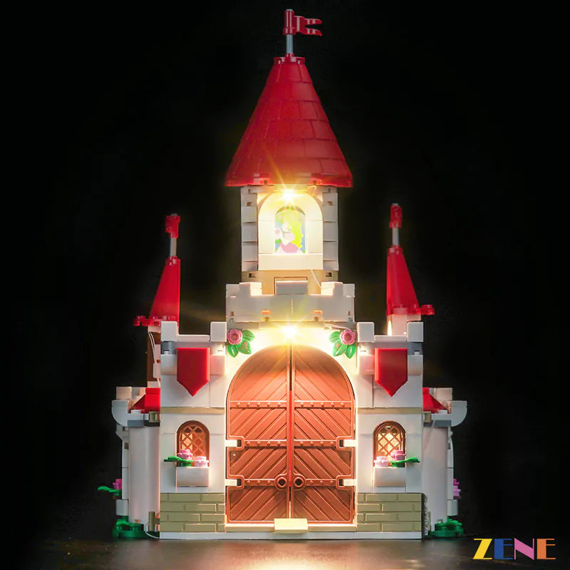 zene bricks Light Kit for LEGO Battle with Roy at Peach's Castle #71435