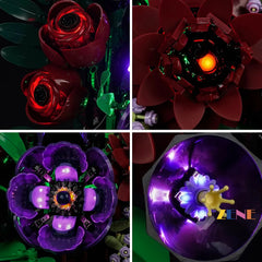 ZENE Bricks Light Kit for LEGO Botanicals Dark Flower Arrangement #11513
