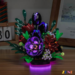 ZENE Bricks Light Kit for LEGO Botanicals Dark Flower Arrangement #11513