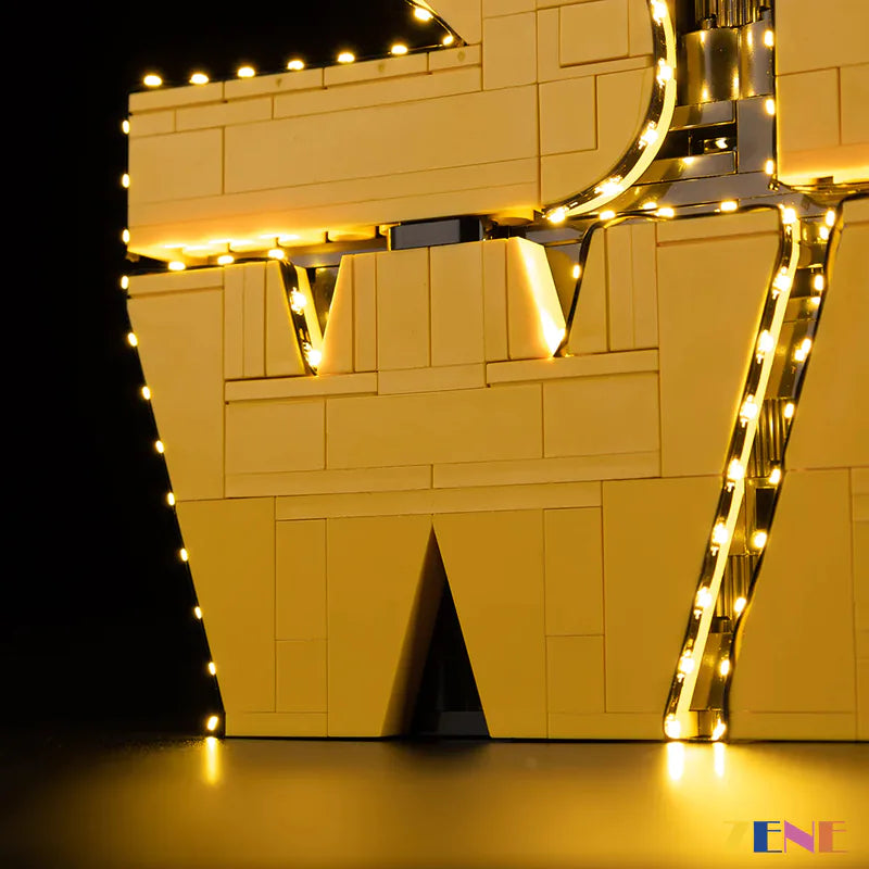 zene bricks Light Kit for LEGO Brick-Built Star Wars Logo #75407