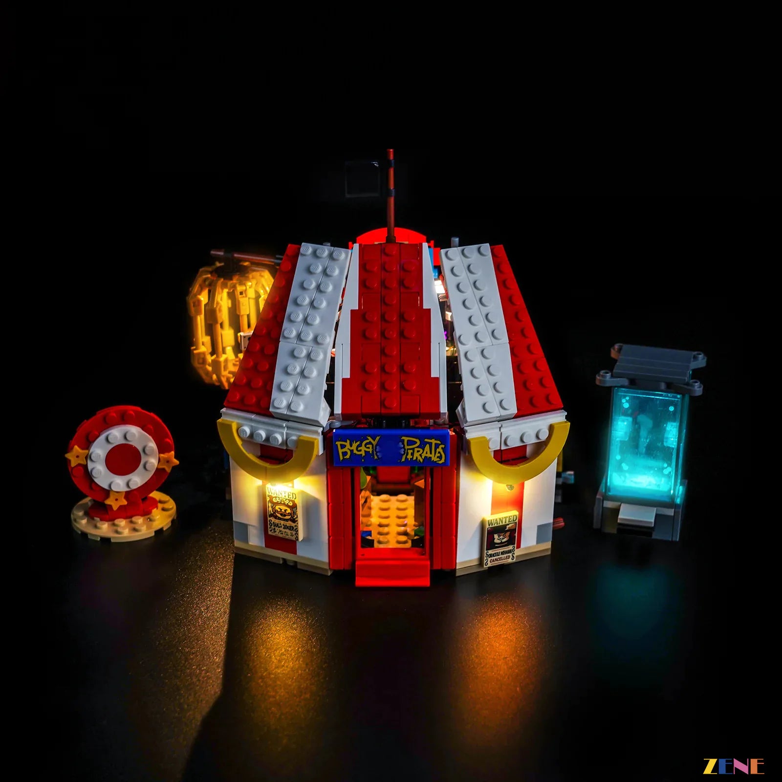 One Piece carnival display lighting - ZENE Bricks Light Kit for LEGO® Buggy the Clown's Circus Tent #75637