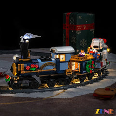 white smokestack steam light effect - ZENE Bricks Light Kit for LEGO® Holiday Express Train #10361
