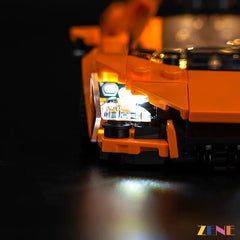 dual supercar night display lighting - ZENE Bricks Light Kit for LEGO® Lamborghini Revuelto & Huracán STO #77238