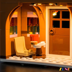 sweet holiday cottage shelf glow - ZENE Bricks Light Kit for LEGO® Festive Gingerbread House #40809