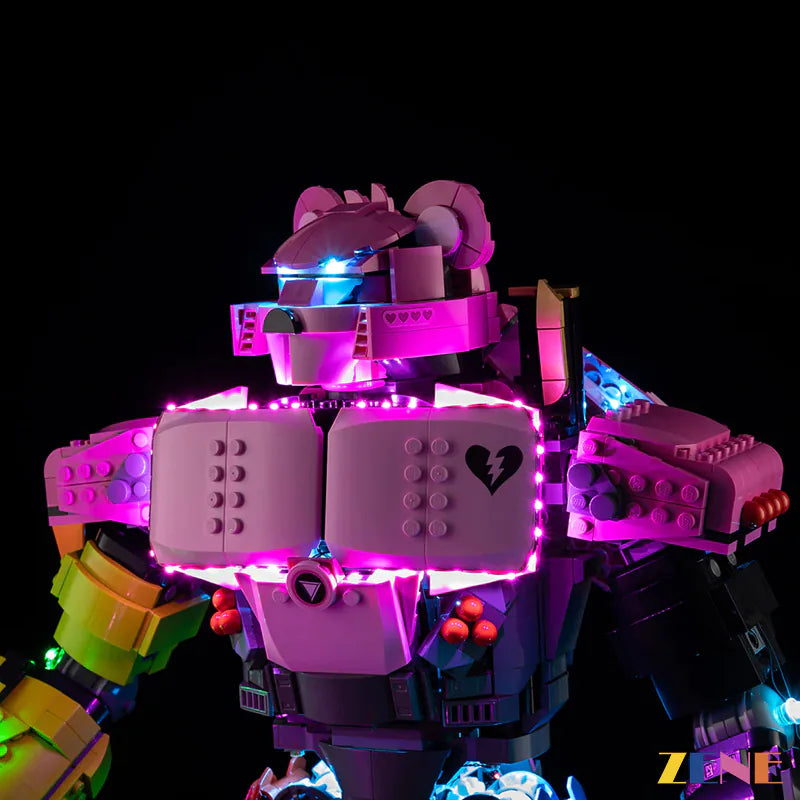professional mech display illumination kit - ZENE Bricks Light Kit for LEGO® Mecha Team Leader #77078