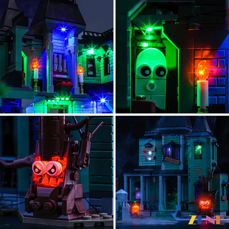 zene bricks Light Kit for Haunted Mansion #31167