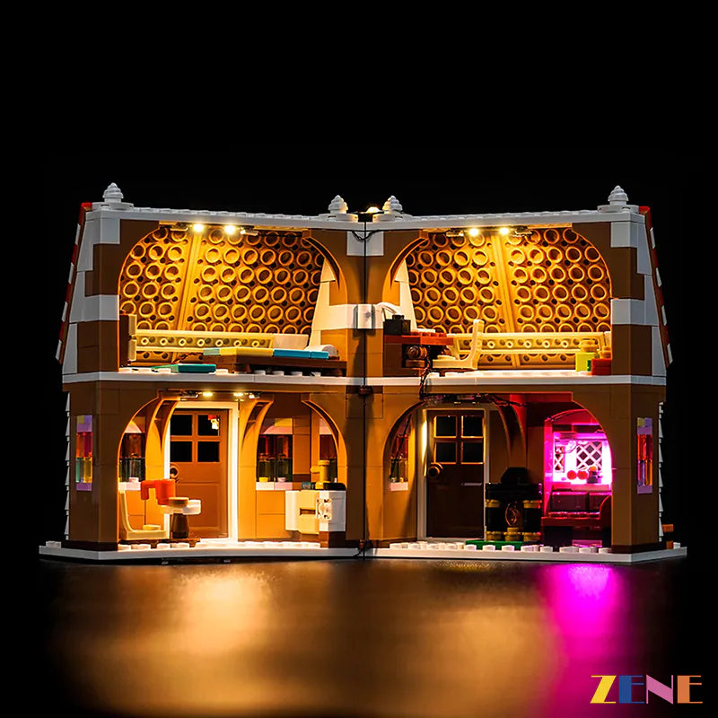 holiday interior room illumination - ZENE Bricks Light Kit for LEGO® Festive Gingerbread House #40809