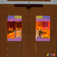 shining holiday house display glow - ZENE Bricks Light Kit for LEGO® Festive Gingerbread House #40809
