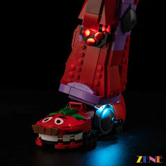 eclectic mech design LED accents - ZENE Bricks Light Kit for LEGO® Mecha Team Leader #77078