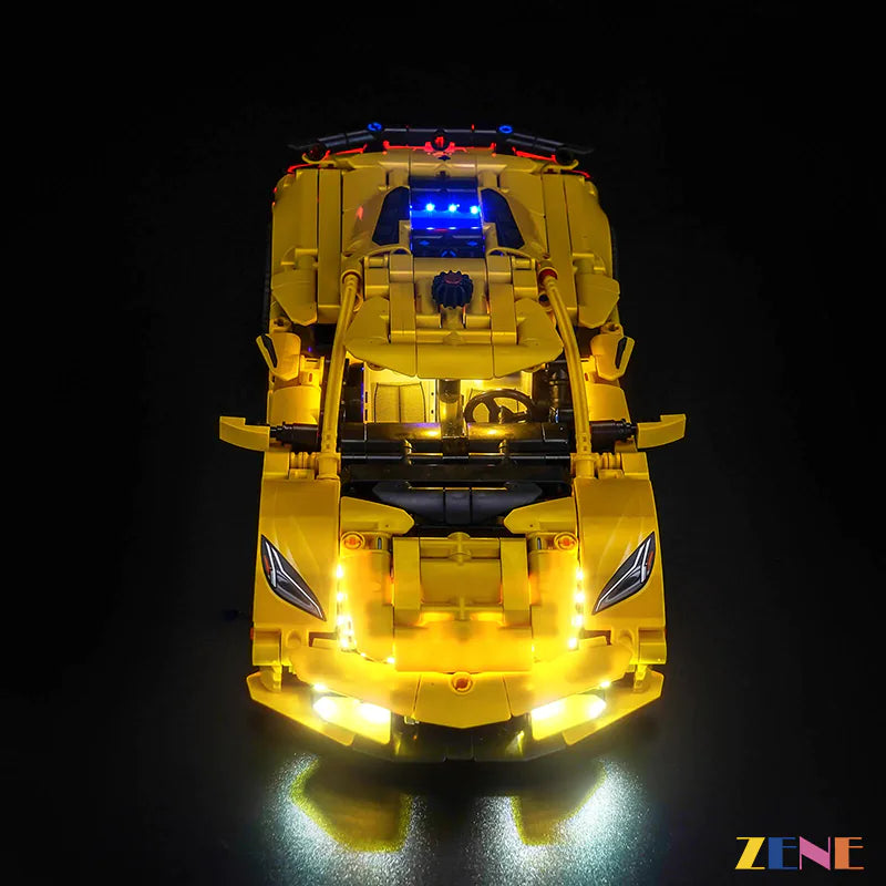 zene bricks Light Kit for LEGO Chevrolet Corvette Stingray #42205