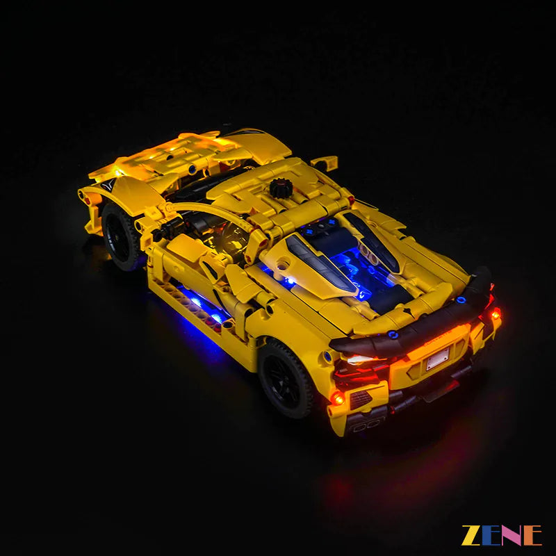 zene bricks Light Kit for LEGO Chevrolet Corvette Stingray #42205