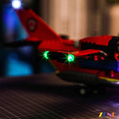 fire rescue plane navigation strobes and cockpit glow - ZENE Bricks Light Kit for LEGO® Fire Rescue Plane #60413