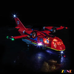 fire rescue plane navigation strobes and cockpit glow - ZENE Bricks Light Kit for LEGO® Fire Rescue Plane #60413