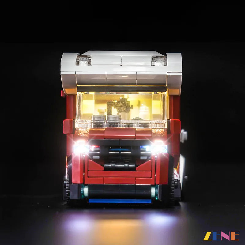 zene bricks Light Kit for LEGO Adventure Camper Van Holiday #60454 (City)