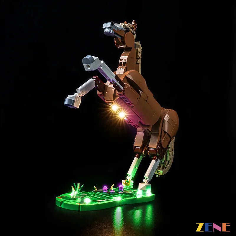 zene bricks LEGO Beautiful Horse Light Kit for #31166