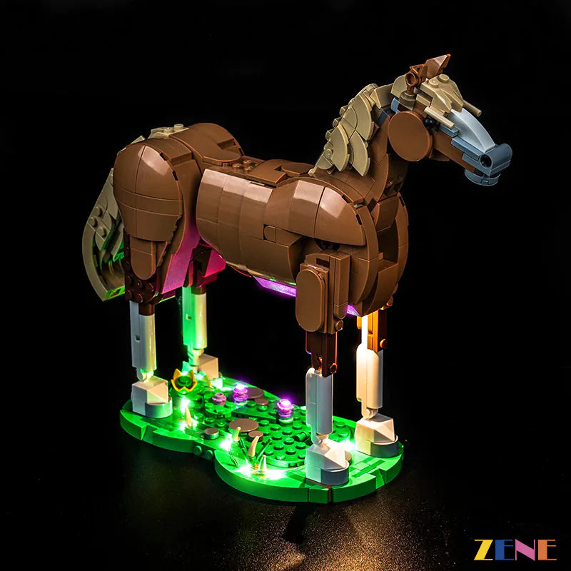 zene bricks LEGO Beautiful Horse Light Kit for #31166