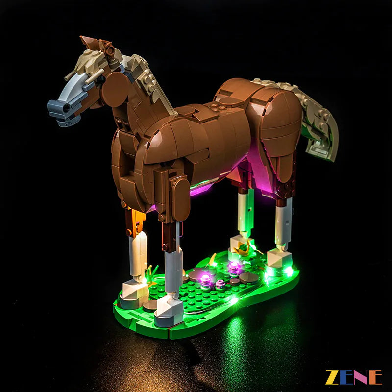 zene bricks LEGO Beautiful Horse Light Kit for #31166