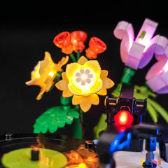 LEGO Record Player with Flowers