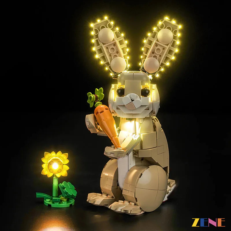 zene bricks Light Kit for LEGO Cute Bunny #31162