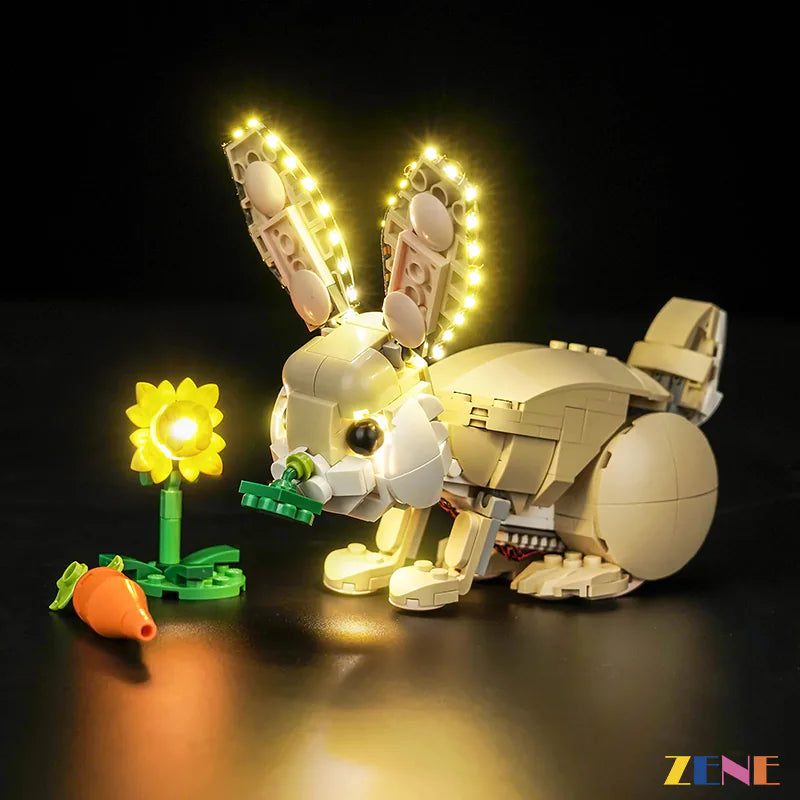 zene bricks Light Kit for LEGO Cute Bunny #31162