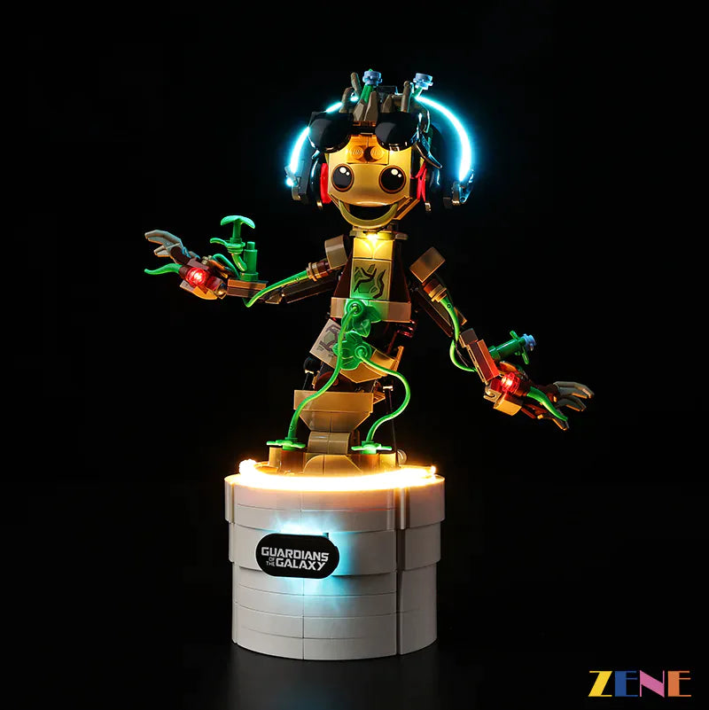 zene bricks Light Kit for LEGO Marvel Dancing Groot #76297