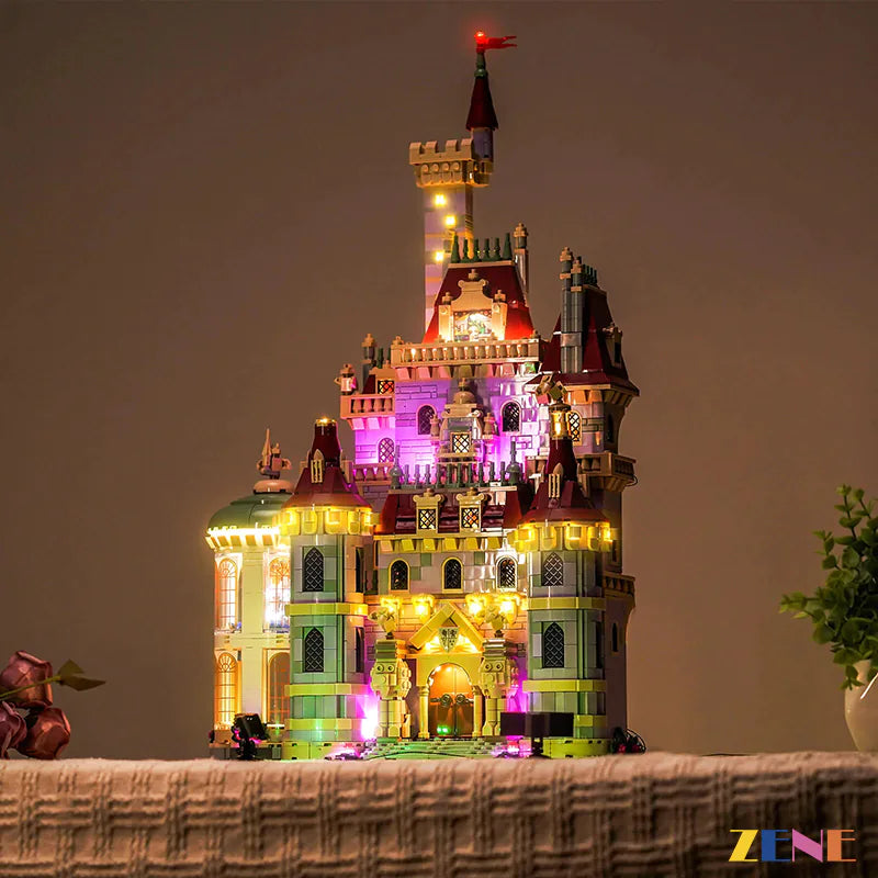 zene bricks Light Kit for LEGO Beauty and the Beast Castle #43263