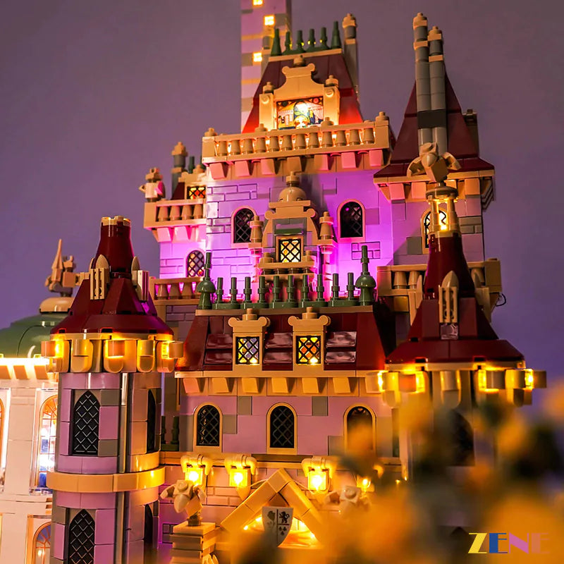 zene bricks Light Kit for LEGO Beauty and the Beast Castle #43263