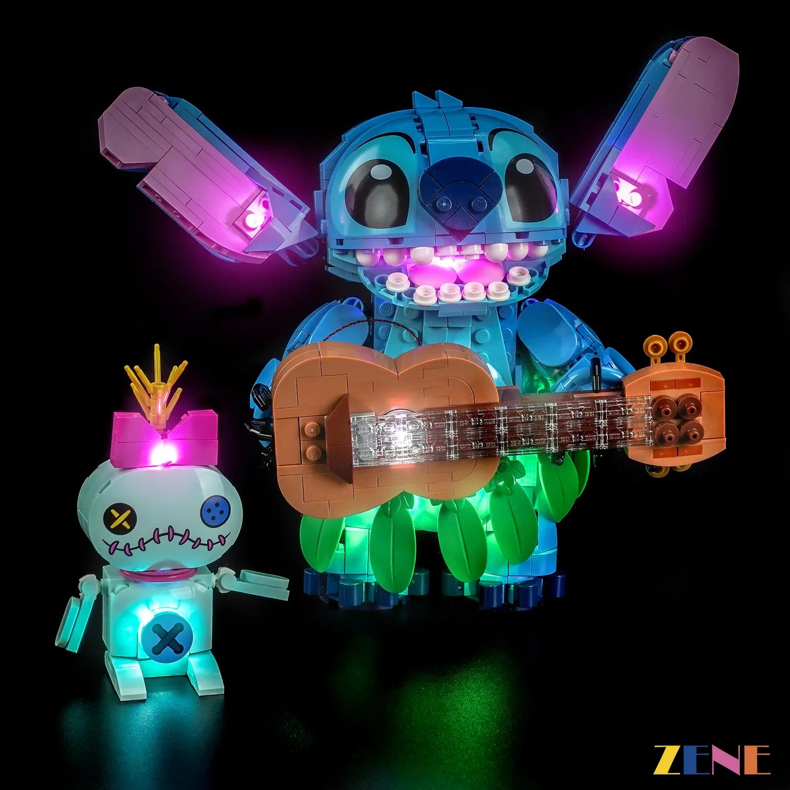 zene bricks Light Kit for Disney Stitch Scrump #43296