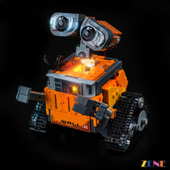 warm yellow mechanical body interior glow - ZENE Bricks Light Kit for LEGO® WALL-E and EVE #43279