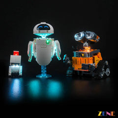 illuminated plant compartment emotional movie scene - ZENE Bricks Light Kit for LEGO® WALL-E and EVE #43279