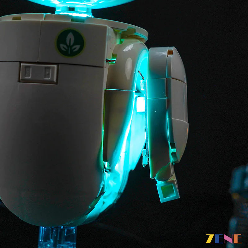 collectible robot display light installation - ZENE Bricks Light Kit for LEGO® WALL-E and EVE #43279