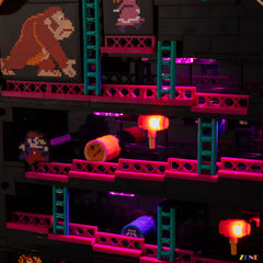 ZENE Bricks Light Kit for LEGO Donkey Kong Arcade #72051 (Color Control Ver.)