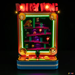 ZENE Bricks Light Kit for LEGO Donkey Kong Arcade #72051 (Color Control Ver.)