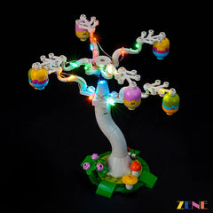ZENE LEGO Easter Bunny and Chick Egg Hunt 40808 Light