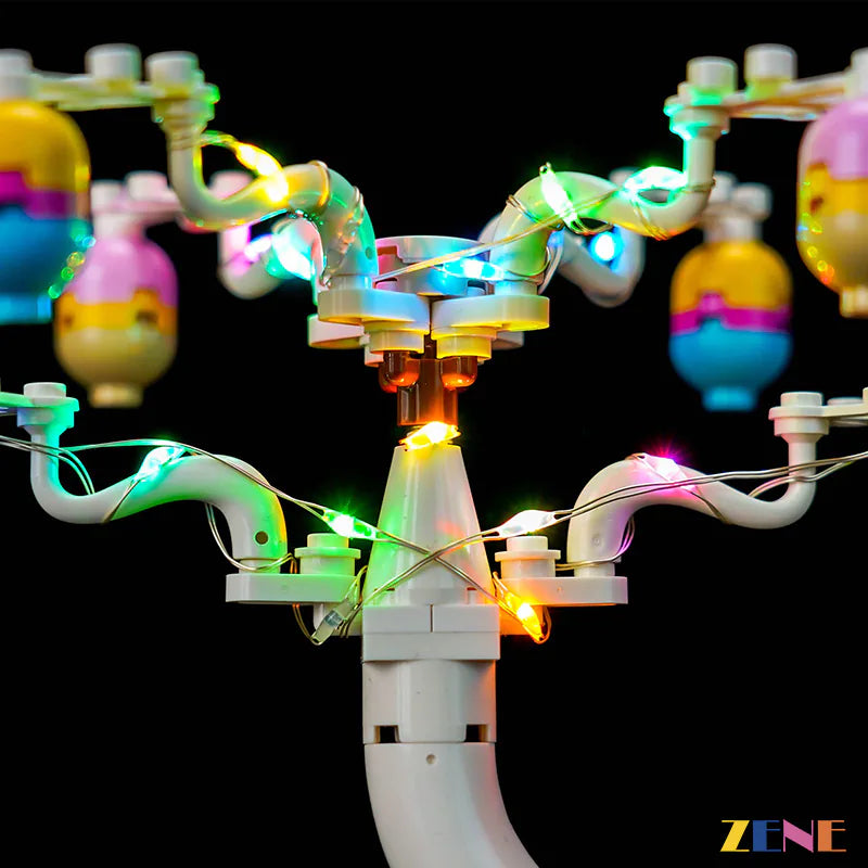 zene bricks Light Kit for LEGO Easter Bunny and Chick Egg Hunt #40808