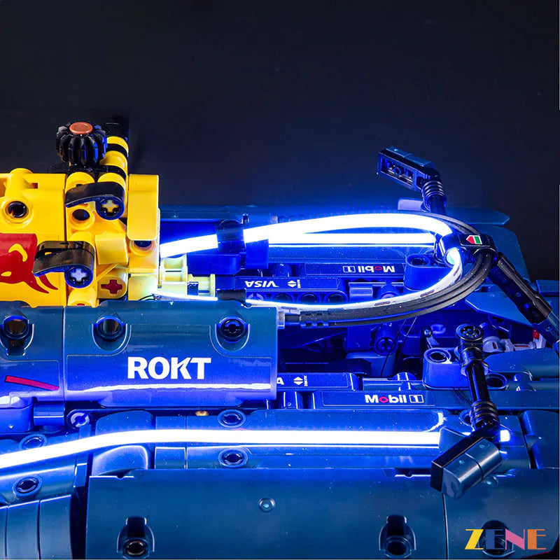 zene bricks Light Kit for LEGO F1 Car Oracle Red Bull Racing RB20 #42206 (Ver.2)