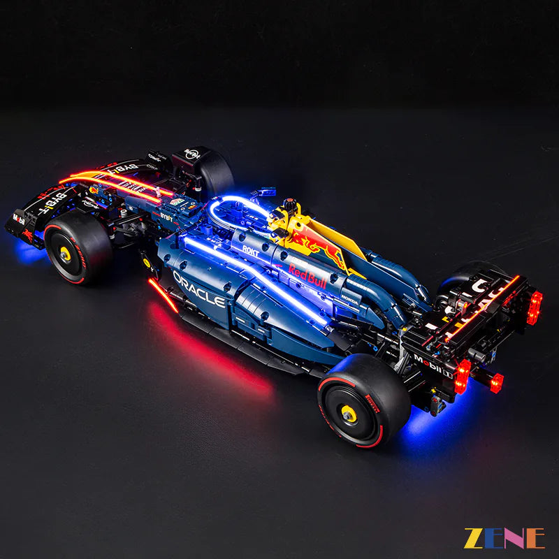 zene bricks Light Kit for LEGO F1 Car Oracle Red Bull Racing RB20 #42206 (Ver.2)