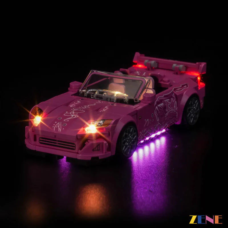zene bricks Light Kit for LEGO Fast Furious Honda S2000 #77241