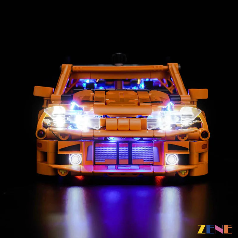 zene bricks Light Kit for LEGO Fast and Furious Toyota Supra MK4 #42204