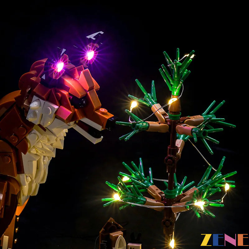 zene bricks Light Kit for LEGO Red Fox #31154 Forest Animals