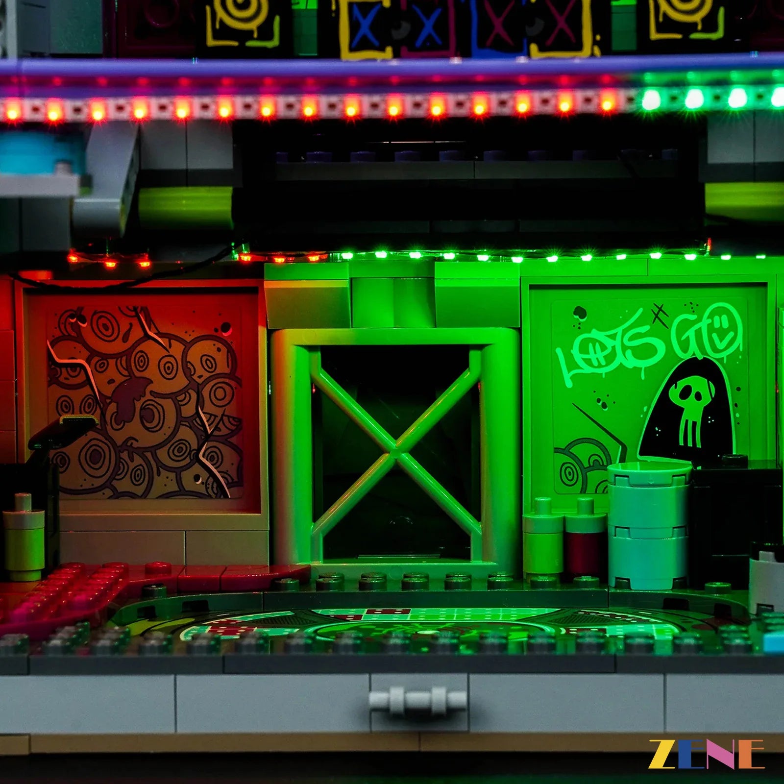 neon rave cave concert lighting - ZENE Bricks Light Kit for LEGO® Rave Cave #77082