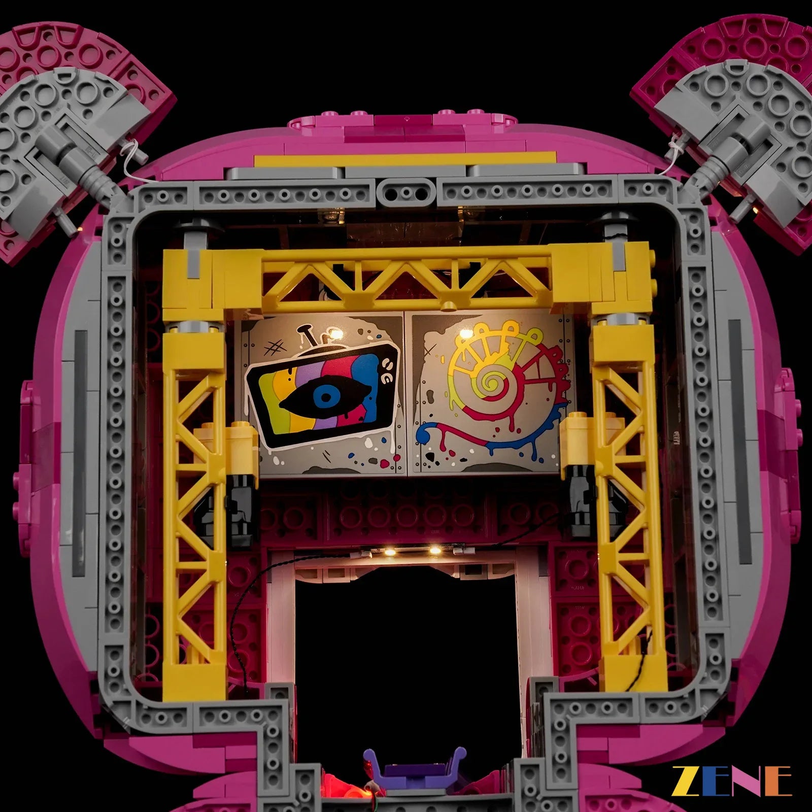 neon rave cave concert lighting - ZENE Bricks Light Kit for LEGO® Rave Cave #77082