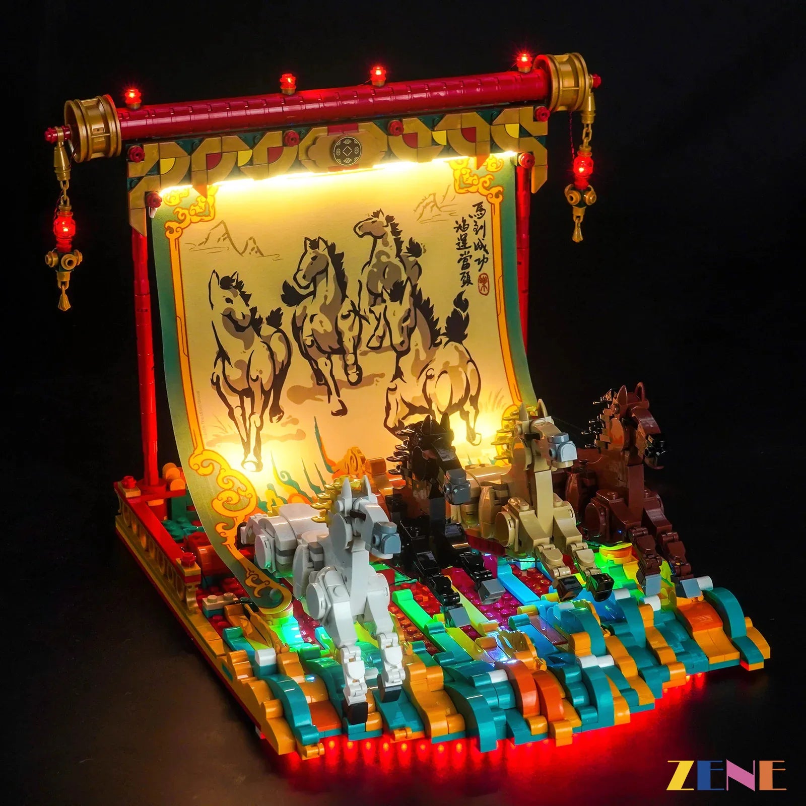 zene bricks Light Kit for Galloping Horses Canvas #80119