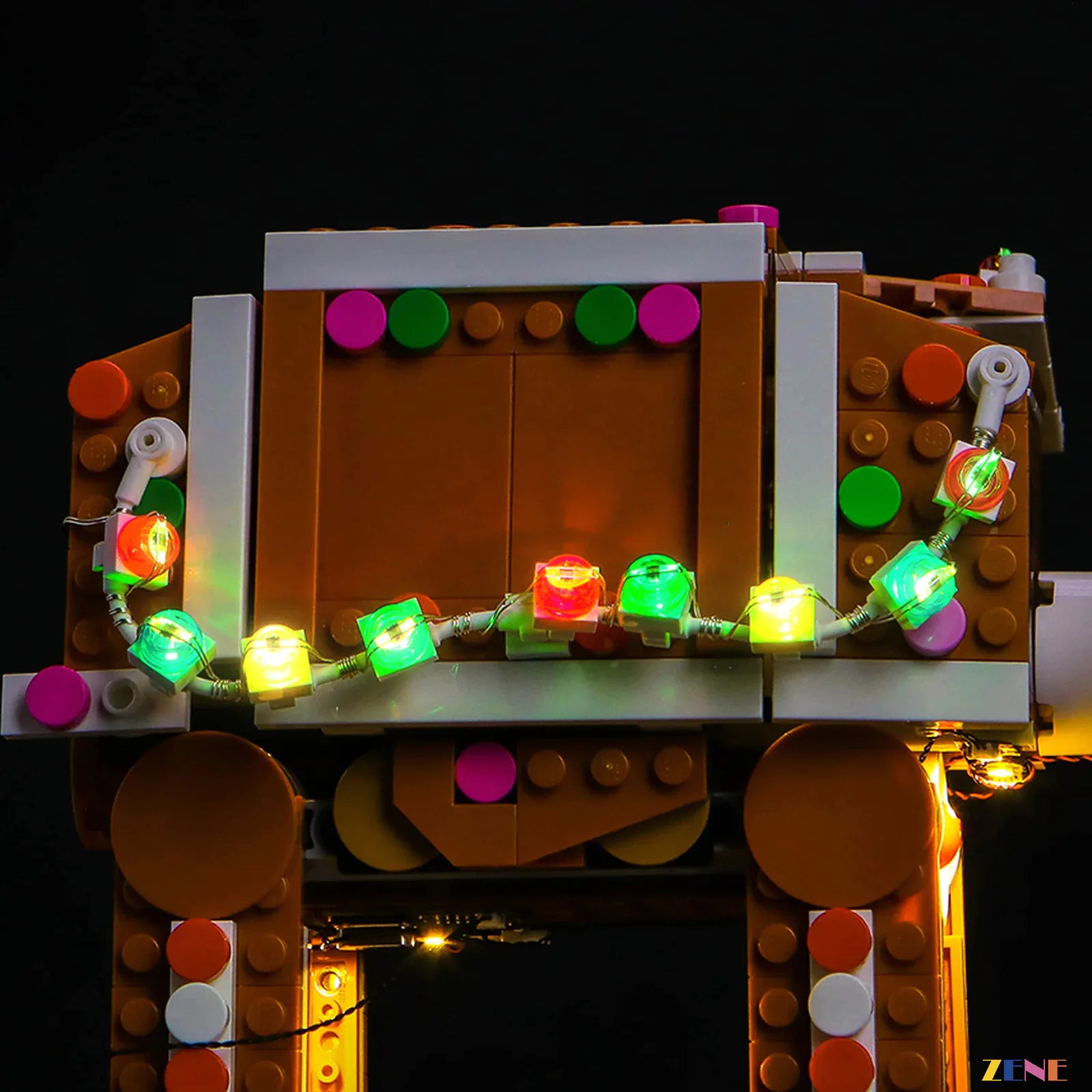 Christmas string lights walker display - ZENE Bricks Light Kit for LEGO® Gingerbread AT-AT Walker #40806
