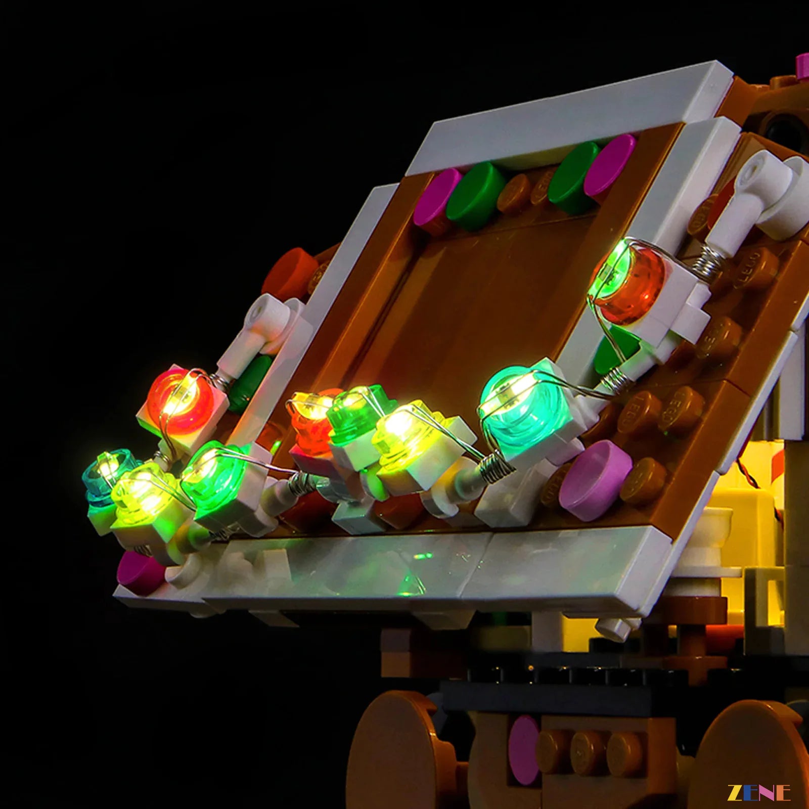 holiday Star Wars walker festive glow - ZENE Bricks Light Kit for LEGO® Gingerbread AT-AT Walker #40806