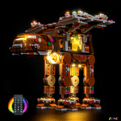 candy themed walker shelf glow - ZENE Bricks Light Kit for LEGO® Gingerbread AT-AT Walker #40806