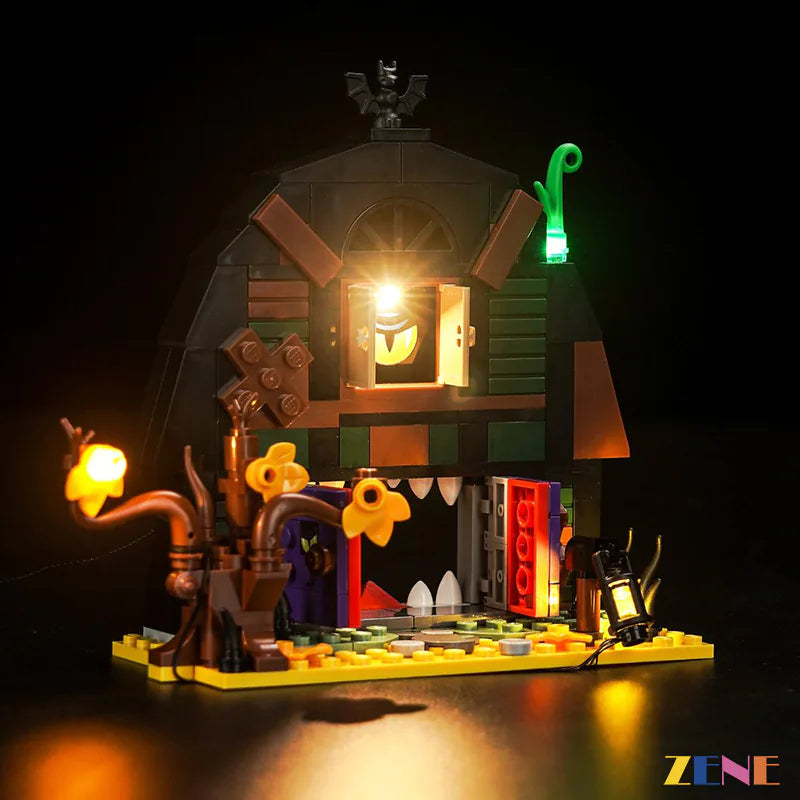 zene bricks Light Kit for LEGO Halloween Barn #40721 Halloween
