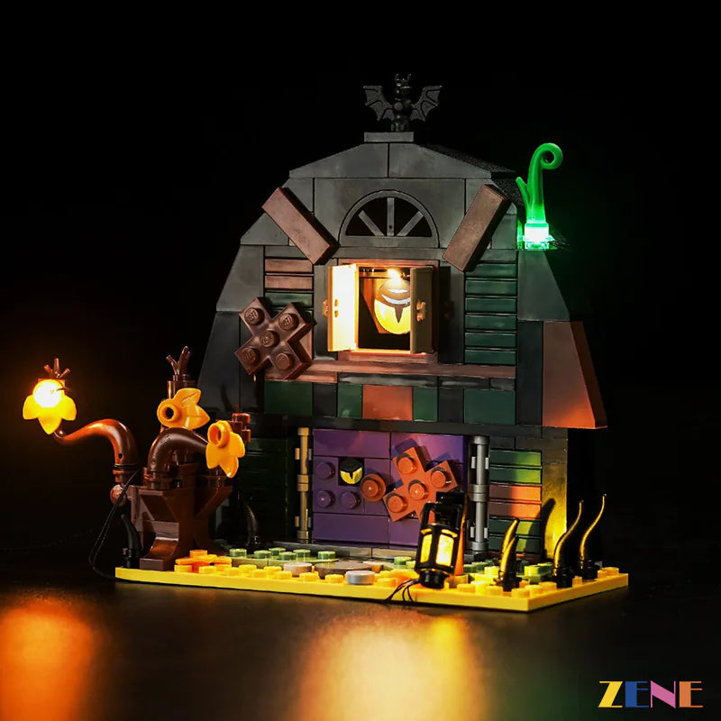 zene bricks Light Kit for LEGO Halloween Barn #40721 Halloween